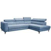 Kutna Garnitura Emma - plava/crna, Moderno, tekstil (301/47/210cm) - Modern Living
