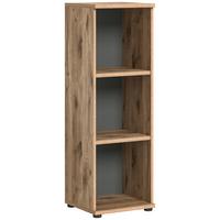 Regal Mason ca. 40x122 cm Eiche/Grau - Eichefarben/Grau, Holzwerkstoff (40/122/37cm) - MID.YOU