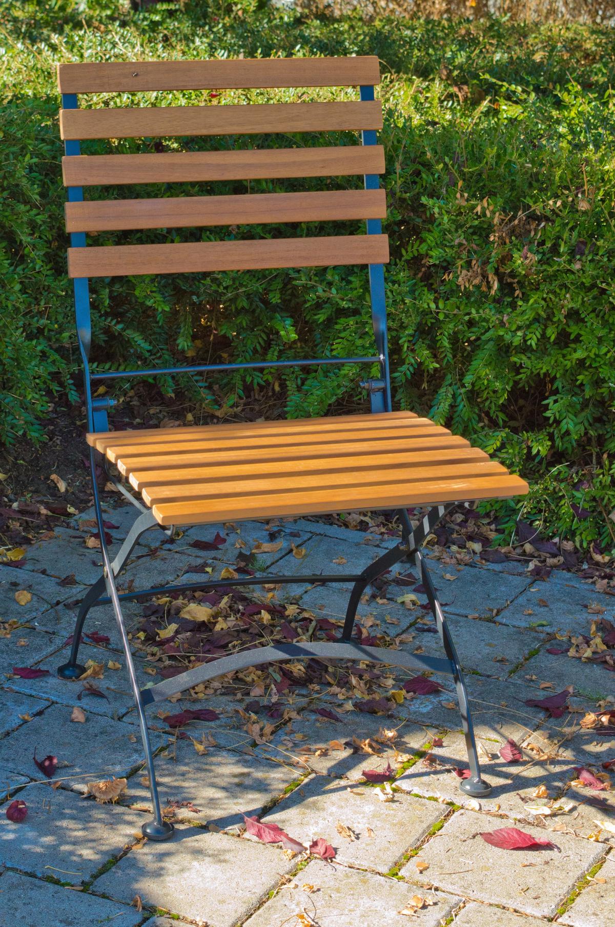 Vrtna Garnitura Lindau, 5-Delni Set - antracit/barve akacije, Basics, kovina/les (120/75/80cm) - Gardenson
