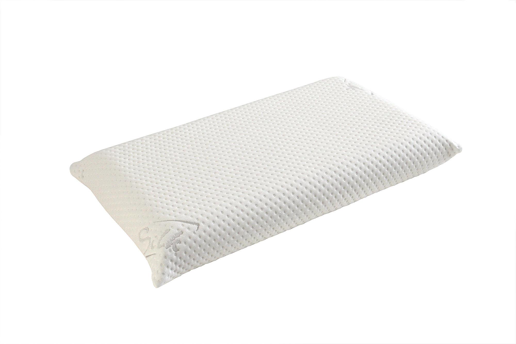 Vzglavnik Za Vrat Vitalux Soap Spominska Pena, Tkanina - bela, tekstil (67/37/10cm) - Hespo
