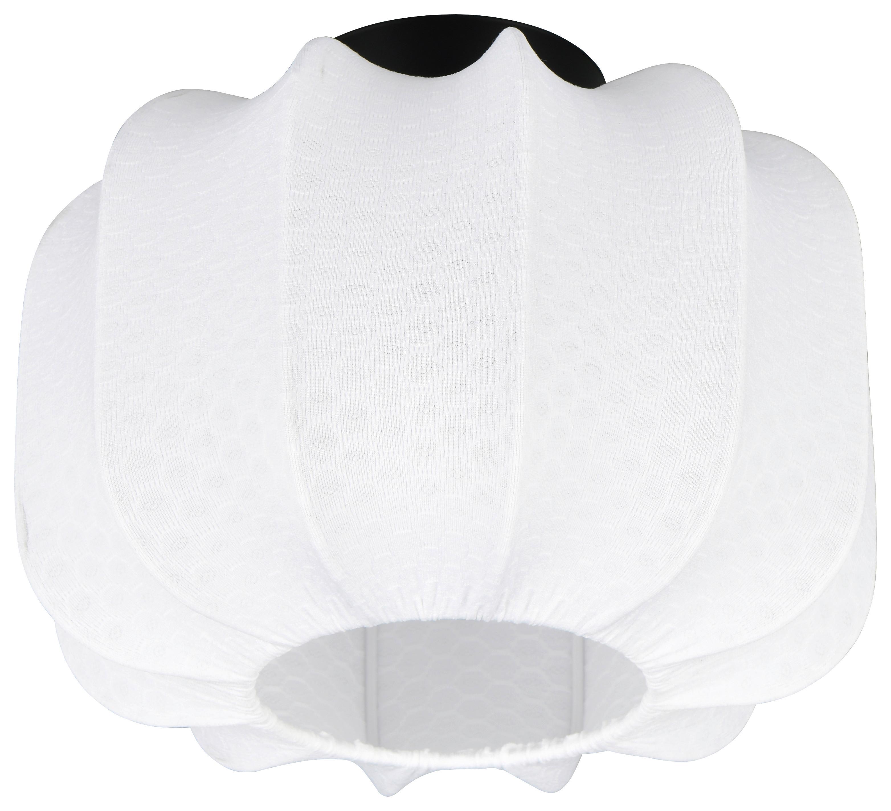 TAKLAMPA BIRGIT - vit, Modern, metall/textil (25/19cm) - Mömax