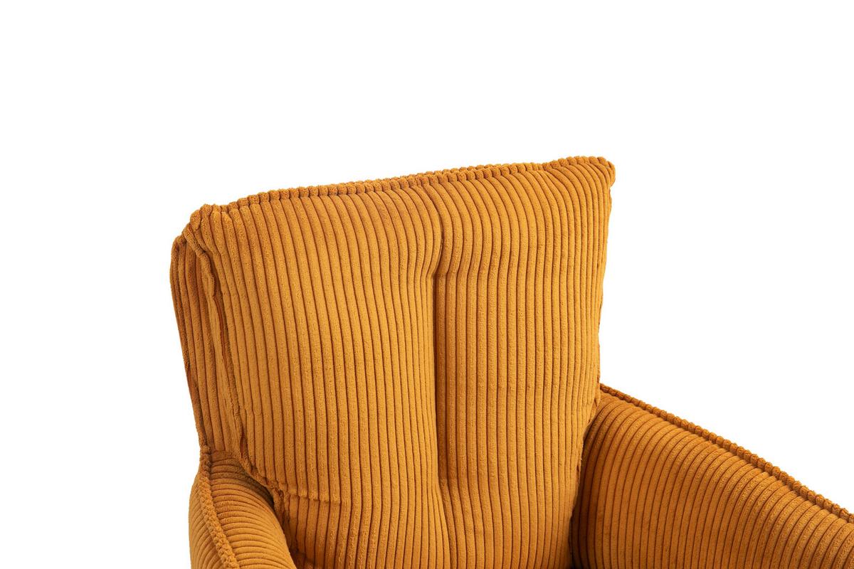 KRZESŁO Z PODŁOKIETNIKAMI ASHER - czarny/curry, Design, metal/tkanina (62/95/67cm) - Novel