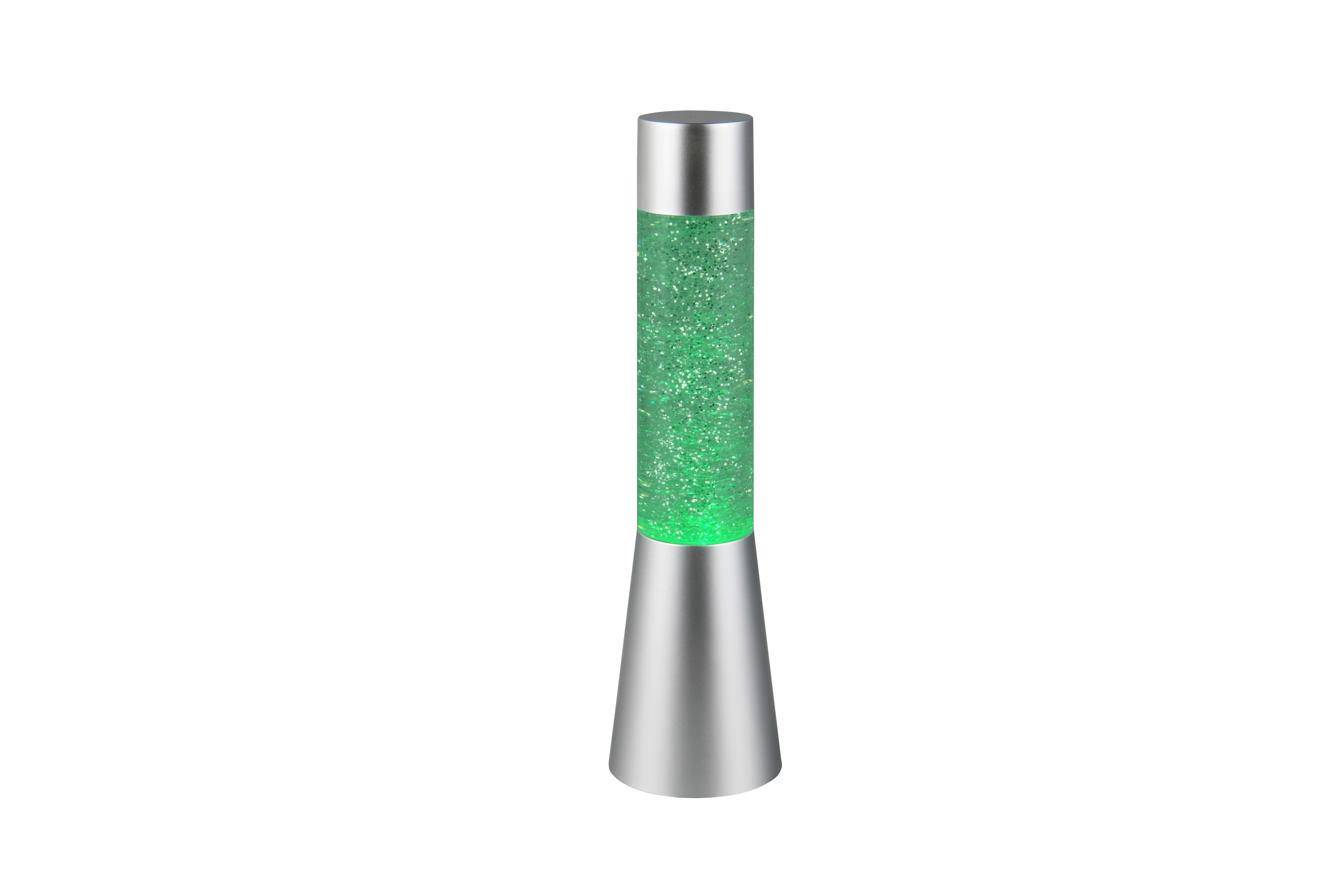GLITTERLAMPA GERTRUDE - silver, Klassisk, metall/plast (9/33cm) - Mömax