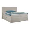 Boxspringbett Palace Beige ca. 180x200cm - Beige, KONVENTIONELL, Kunststoff/Textil (180/200cm) - Premium Living