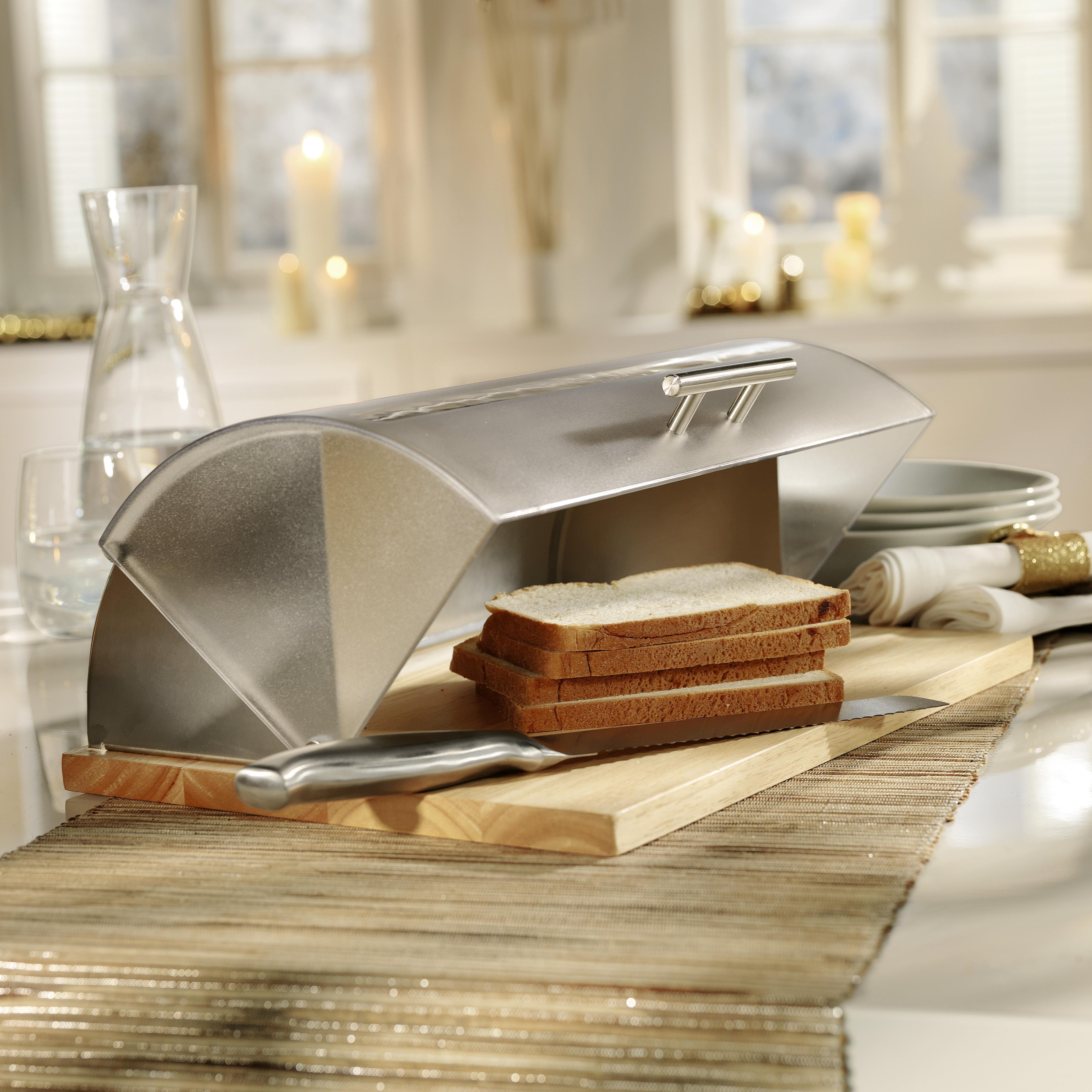 Brotkasten Brenda in Naturfarben - Transparent/Naturfarben, Basics, Holz/Kunststoff (30/16,5/39cm) - Mömax