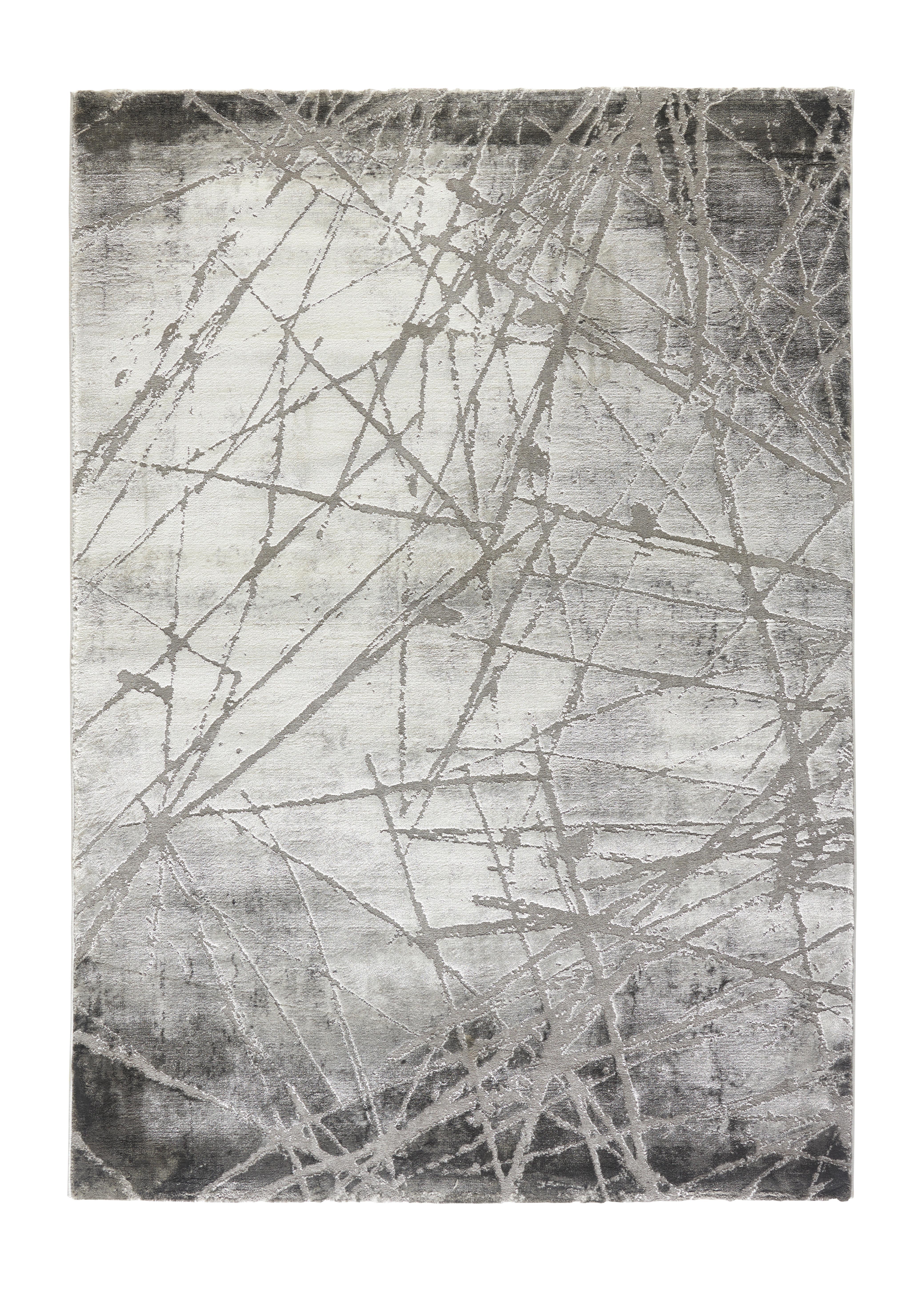 Webteppich Manchester 2 in Grau ca. 120x170cm - Grau, MODERN, Textil (120/170cm) - Modern Living