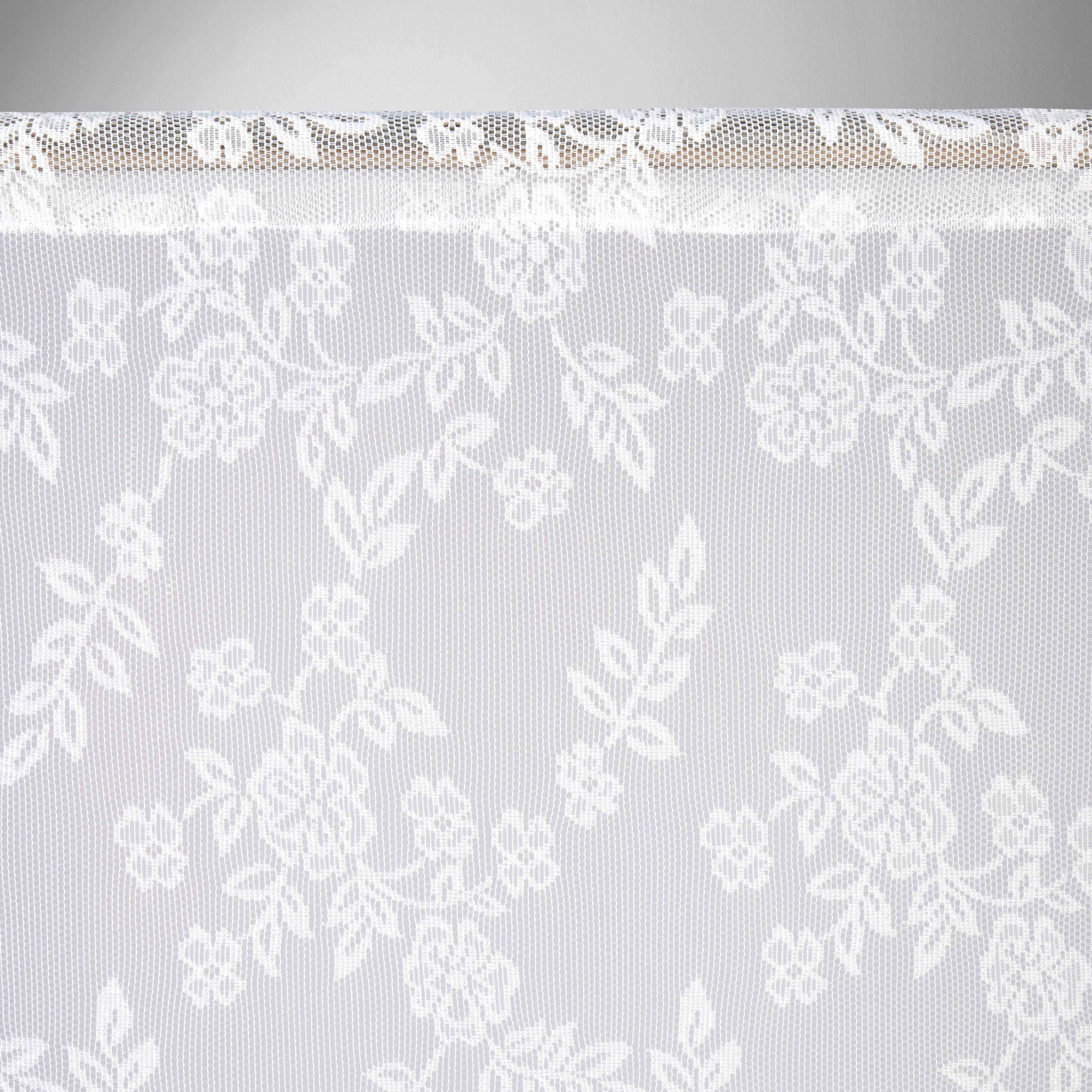 GARDINLÄNGD LENE - vit, Romantik / Lanthus, textil (140/245cm) - Based