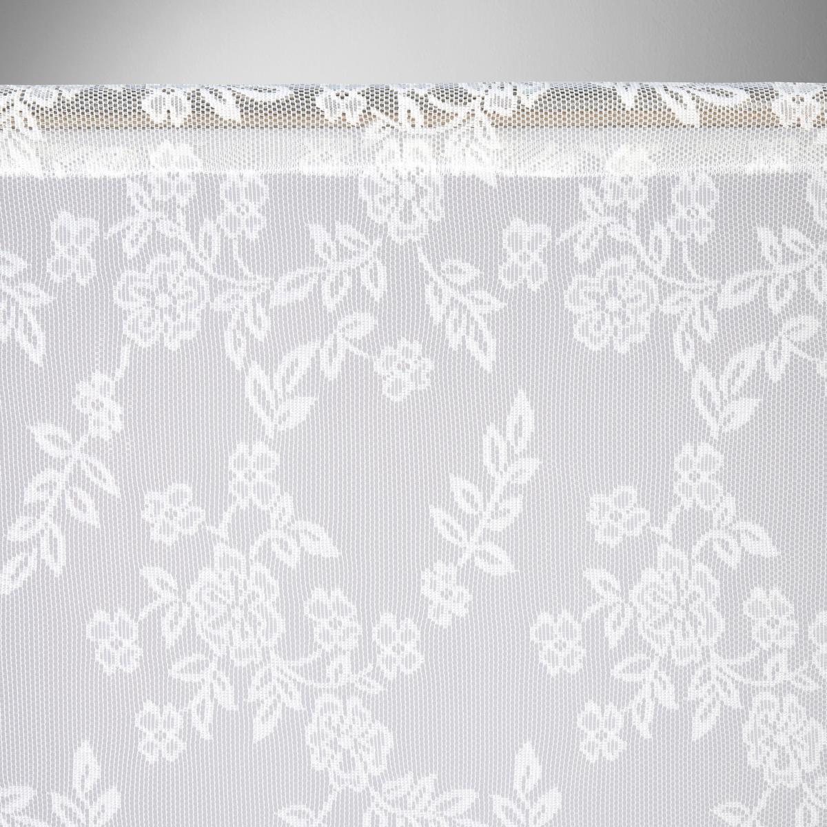 Fertigvorhang Lene Offwhite ca. 140x245cm - Weiss, Romantik / Landhaus, Textil (140/245cm) - Based