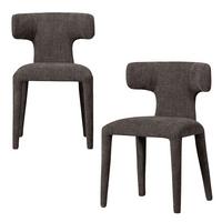 Stuhl-Set Permit Braun B: 52cm - Braun, MODERN, Holzwerkstoff/Kunststoff (52/78/53cm) - Livetastic