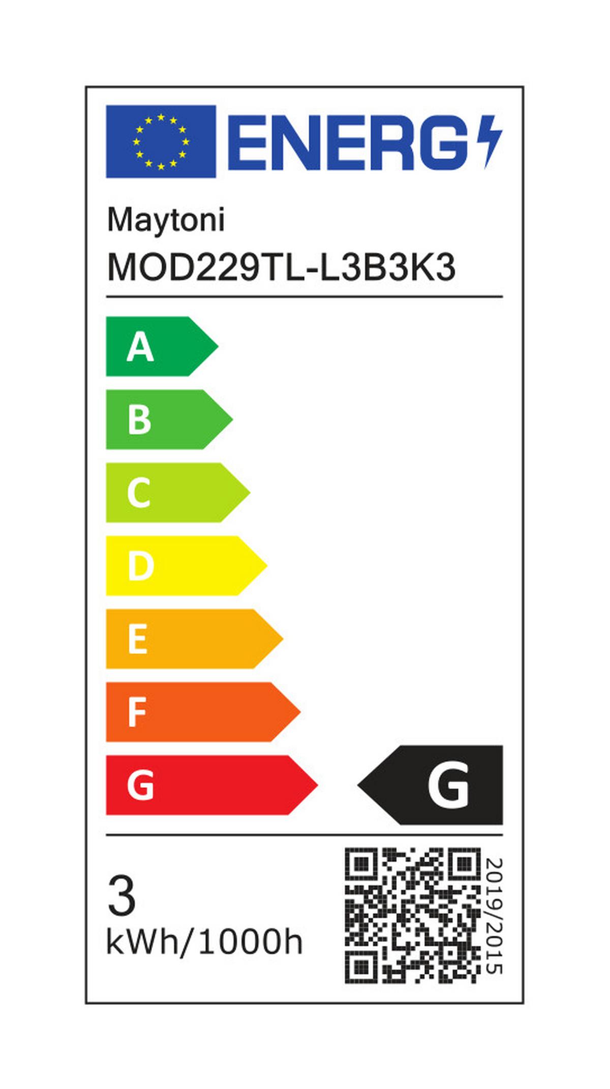 AKKU-TISCHLEUCHTE AI COLLABORATION - Transparent/Schwarz, Design, Glas/Metall (12/34,8cm) - MAYTONI