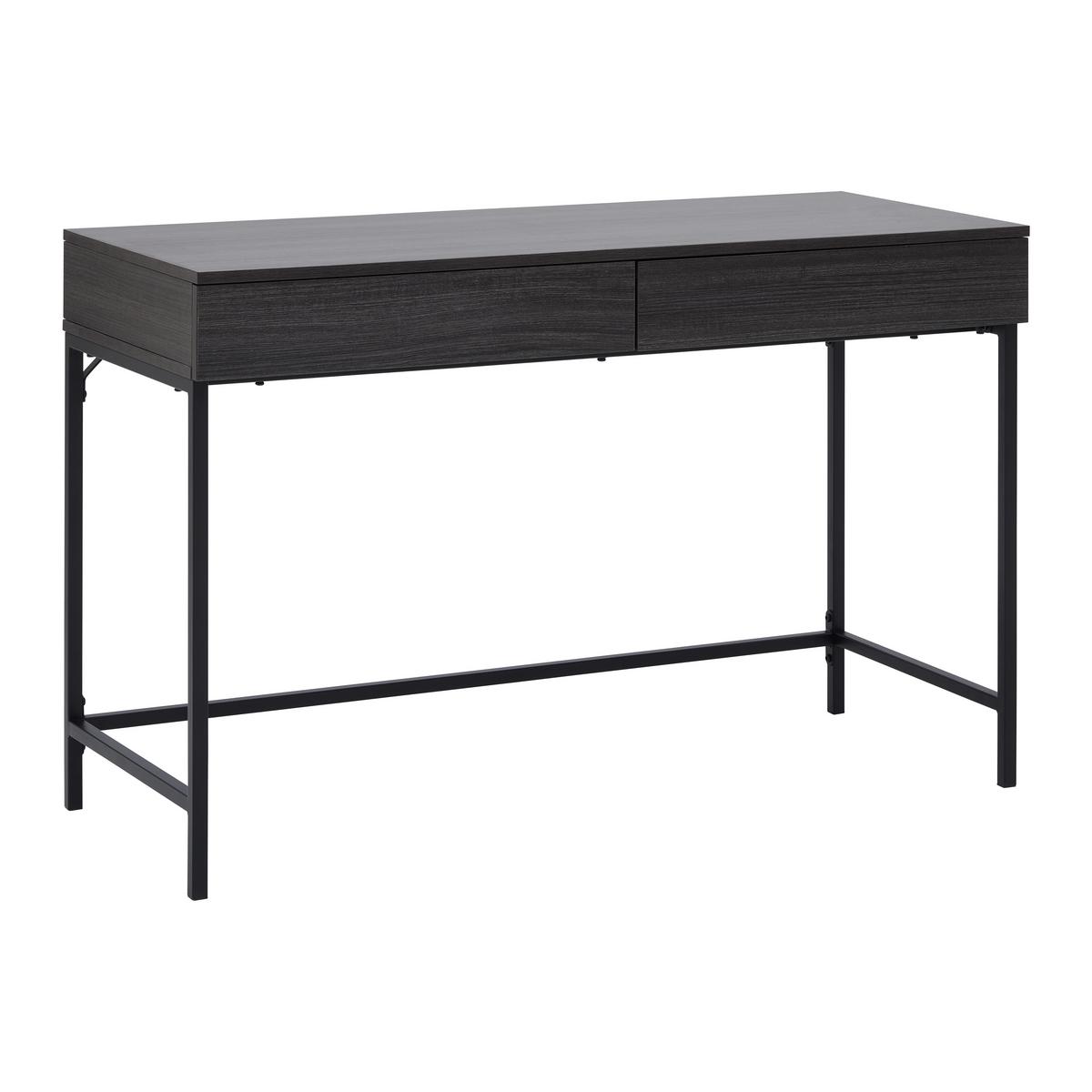 BIURKO CARA - czarny/szary, Modern, metal (120/50/76cm) - Bessagi Home
