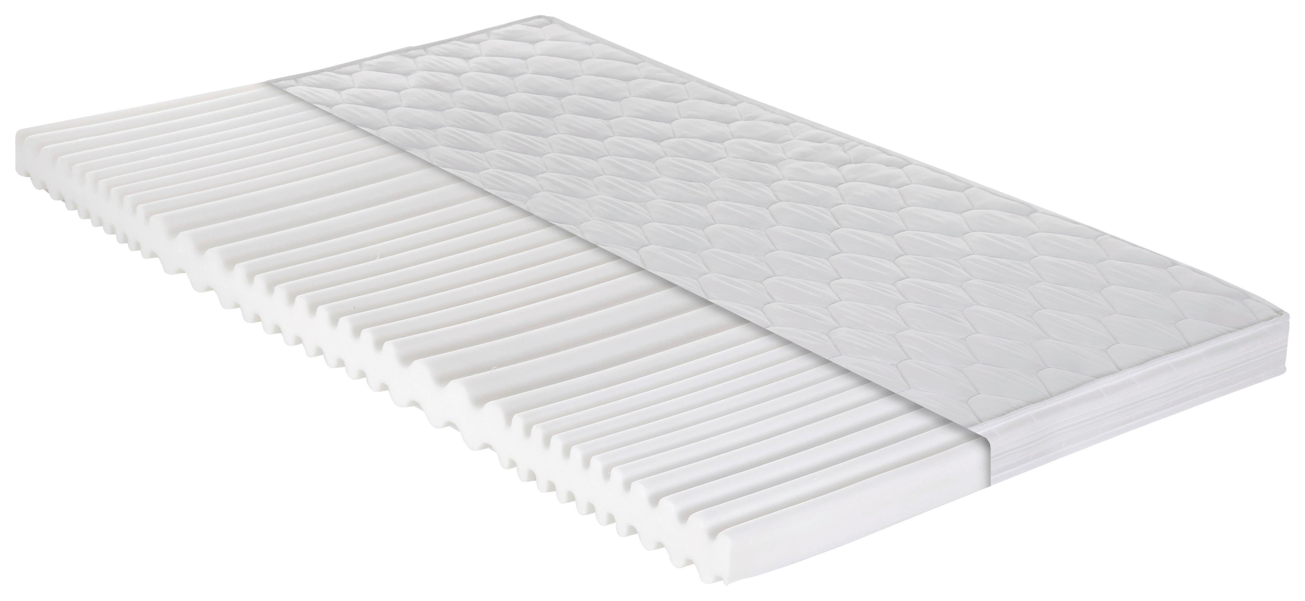 Kaltschaummatratze Caravan H2 ca. 90x200 cm - Weiß, Basics, Kunststoff/Textil (90/200cm) - P & B