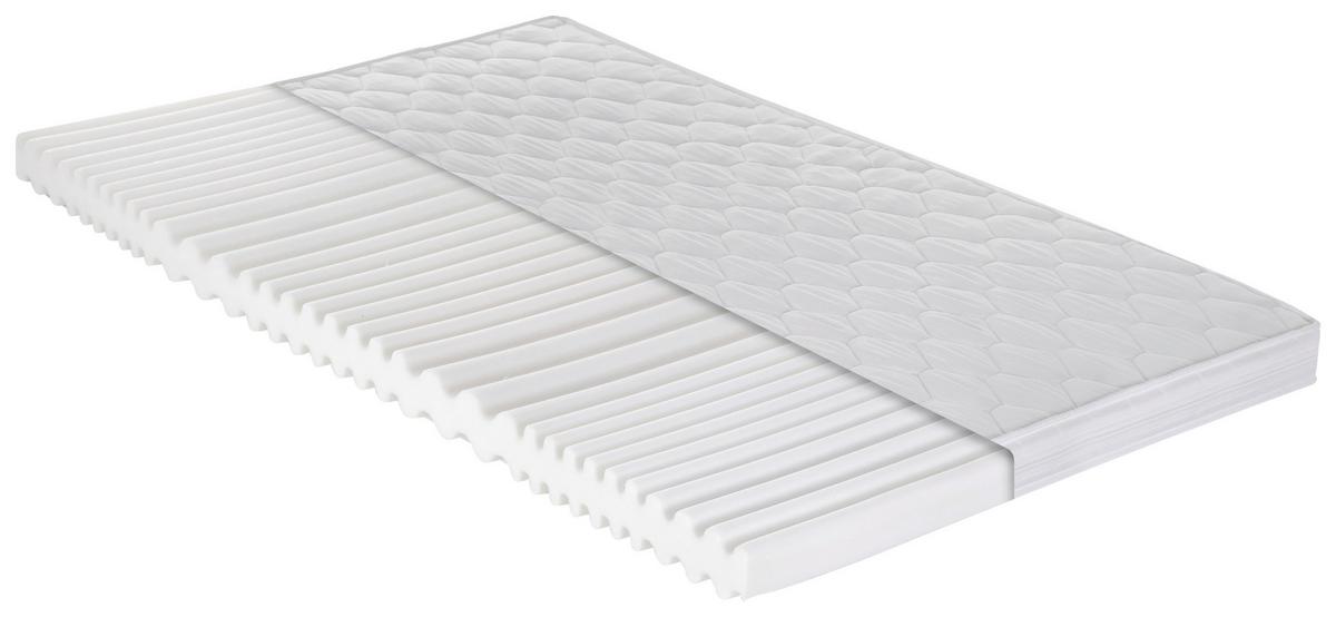 Kaltschaummatratze Caravan H2 ca. 90x200 cm - Weiß, Basics, Kunststoff/Textil (90/200cm) - P & B
