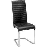 Nihajni Stol Elisa, Črna - barve kroma/črna, Moderno, kovina/tekstil (43/101/59cm) - Mömax