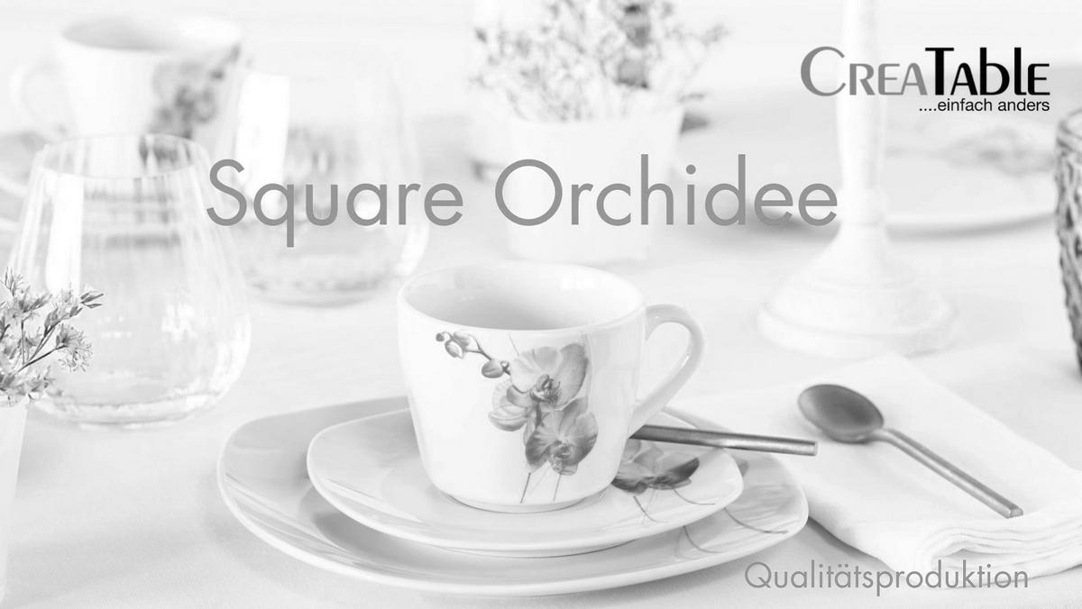 Kombiservice Square Orchidee Multicolor, 30-teilig - Multicolor, Trend, Keramik - Creatable
