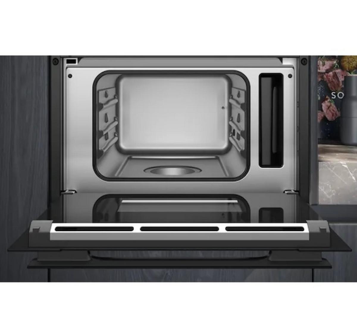 Dampfgarer CD914GXB1 Schwarz Edelstahl - Edelstahlfarben/Schwarz, Metall (59,4/45,5/54,8cm) - Siemens