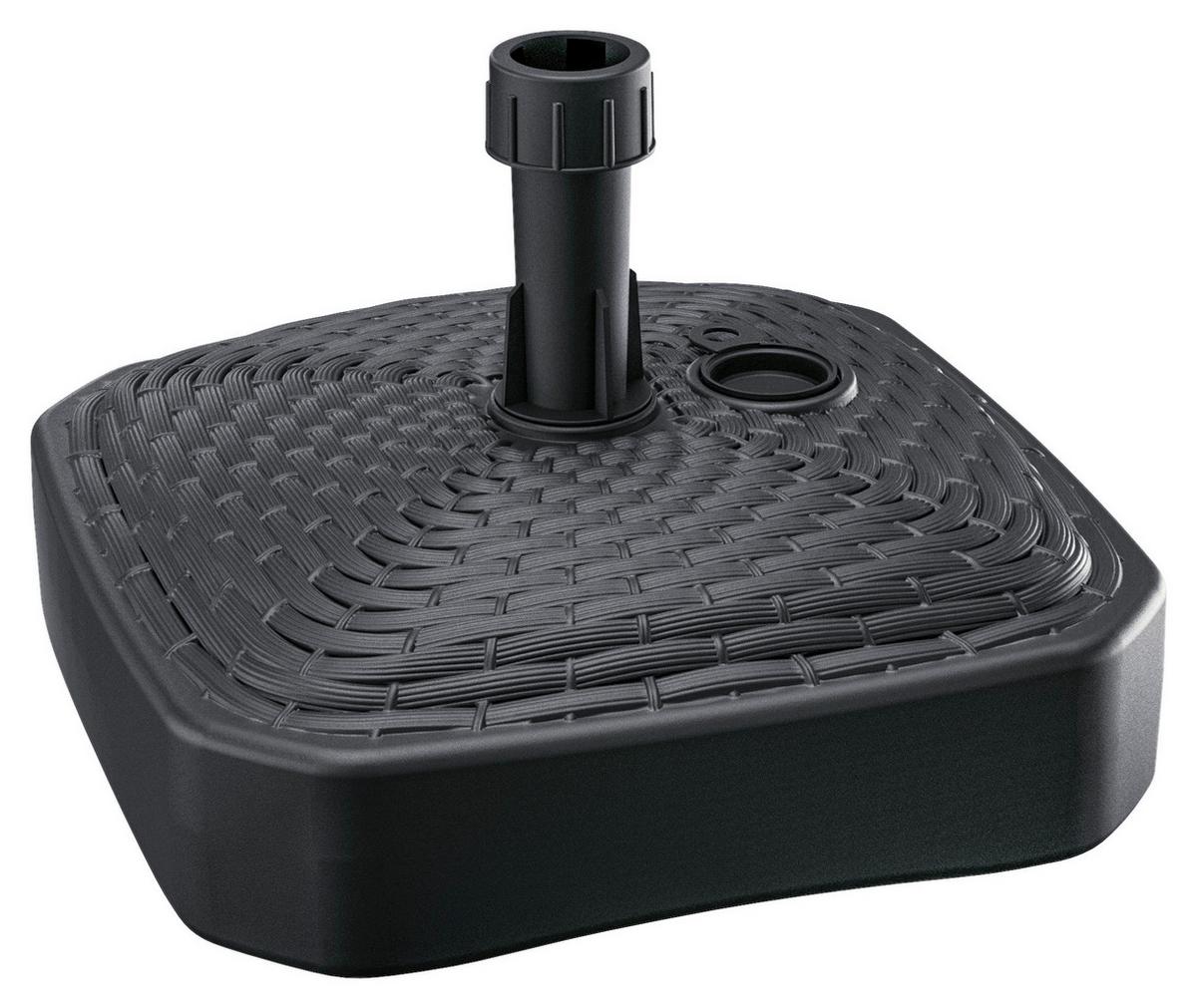 Sonnenschirmständer Edith Anthrazit ca. 39x13x39cm - Anthrazit, Konventionell, Kunststoff (39/13cm) - Mömax