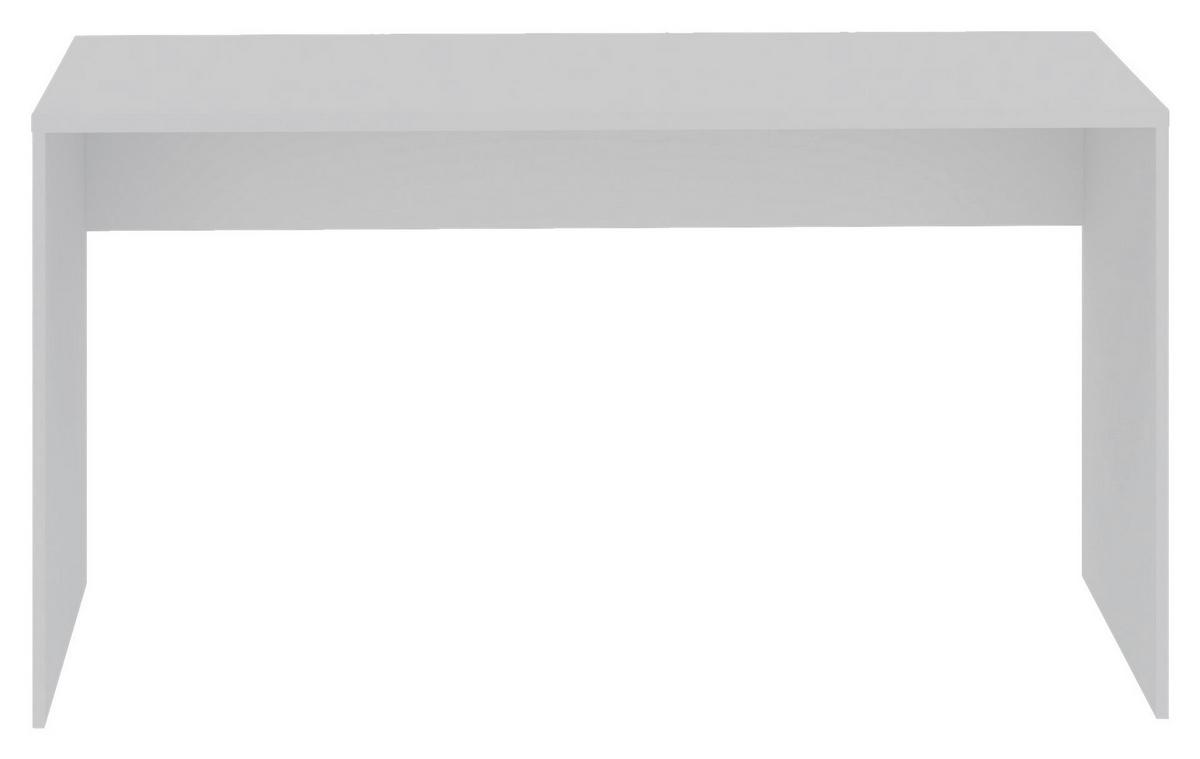 Schreibtisch Unit in Weiss - Weiss, Konventionell, Holzwerkstoff (135/73/54,5cm) - Based