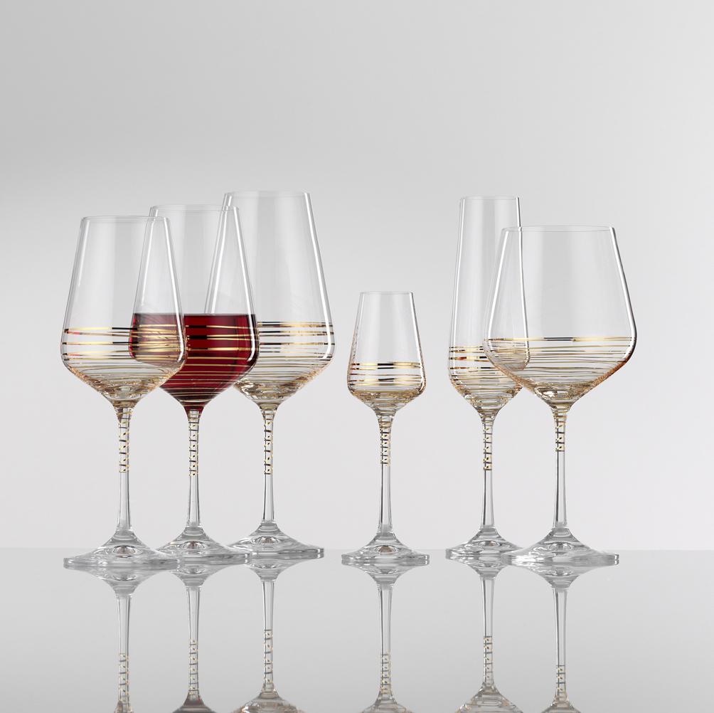 Weißweinglas Elegance ca. 350ml - Klar/Goldfarben, MODERN, Glas (0,35l) - Bohemia