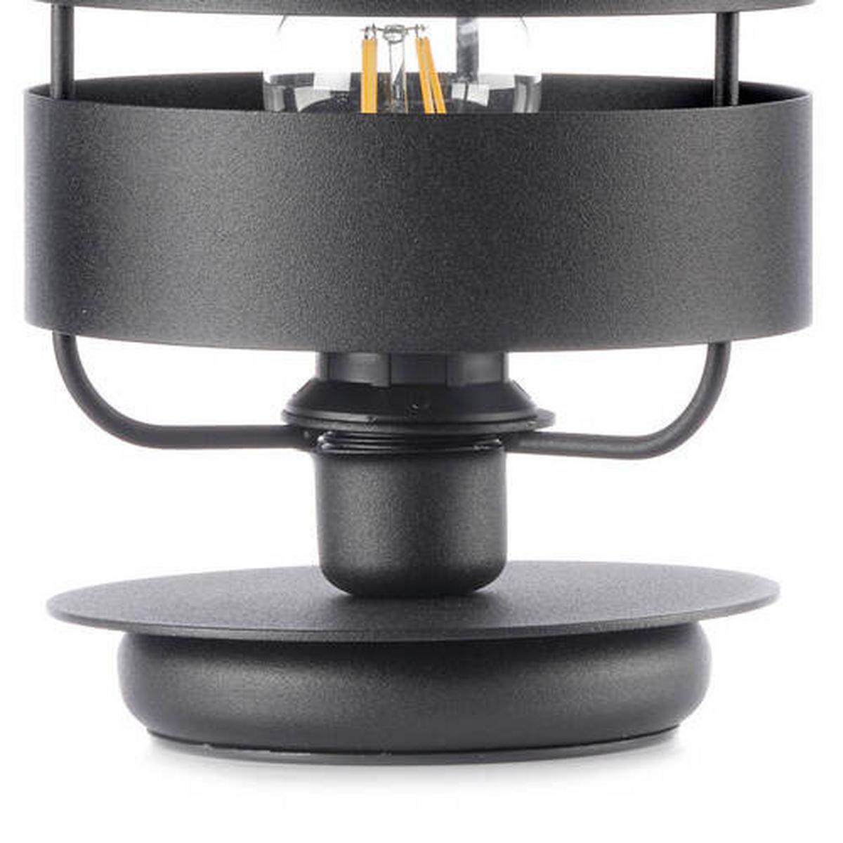 Nachttischleuchte Ulisse nero Schwarz max. 22 Watt - Schwarz, Design, Metall (17/28.5cm)