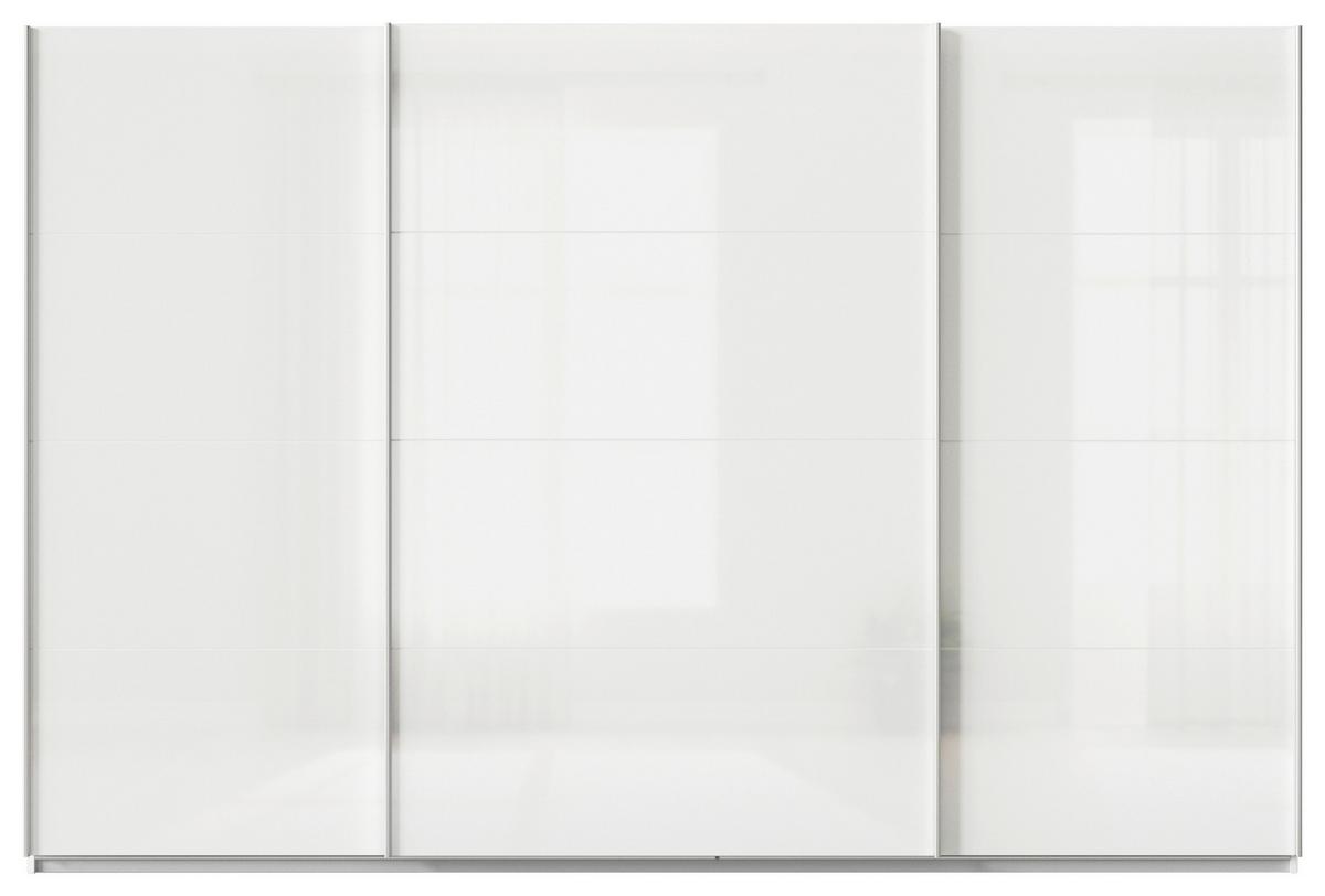 Ormar S Kliznim Vratima Feldkirch - bijela/bijela visoki sjaj, Moderno, drvni materijal/metal (315/210/62cm)