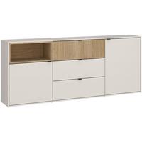 Komoda Samm - boje hrasta/bež, Trend, drvni materijal/metal (203,6/86,5/40cm) - Modern Living