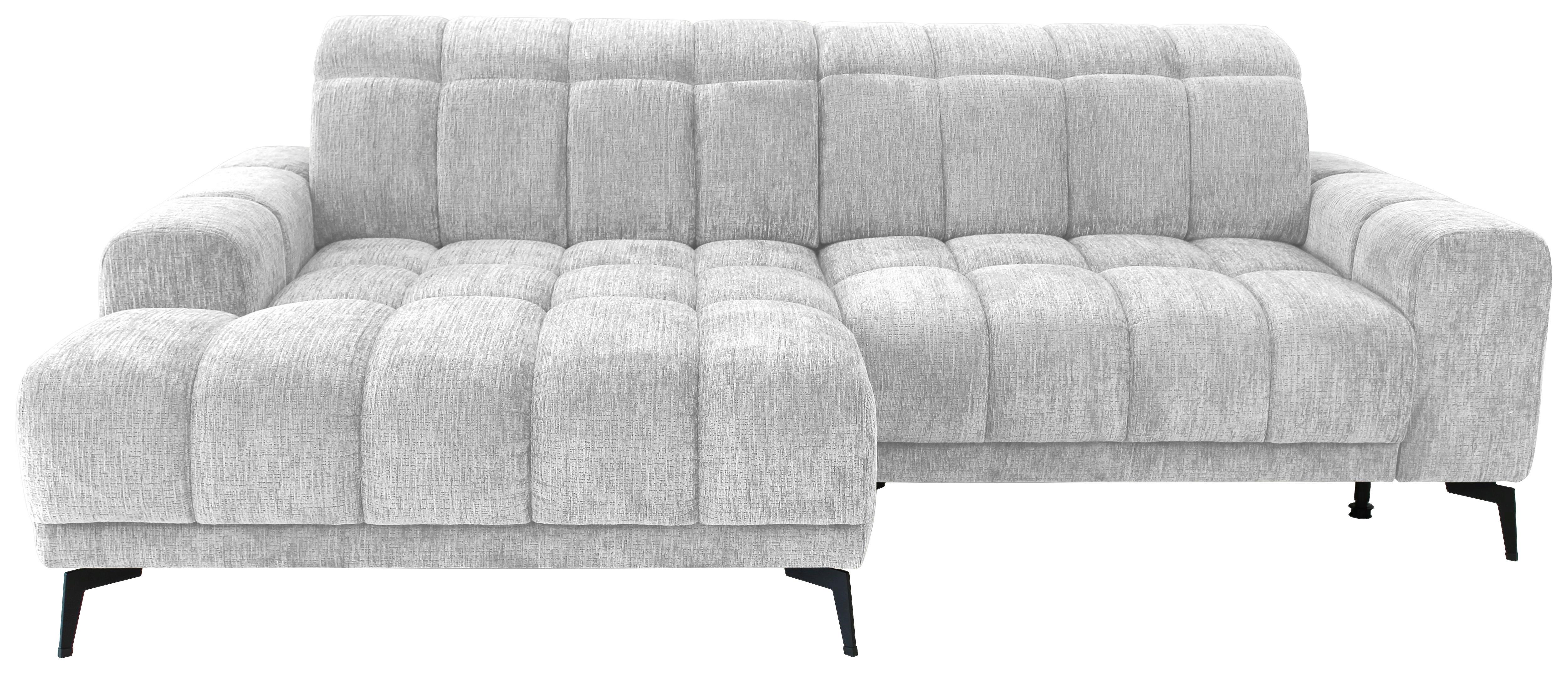 Kutna Garnitura Laya - srebrne boje, Moderno, tekstil (155/250cm) - Premium Living