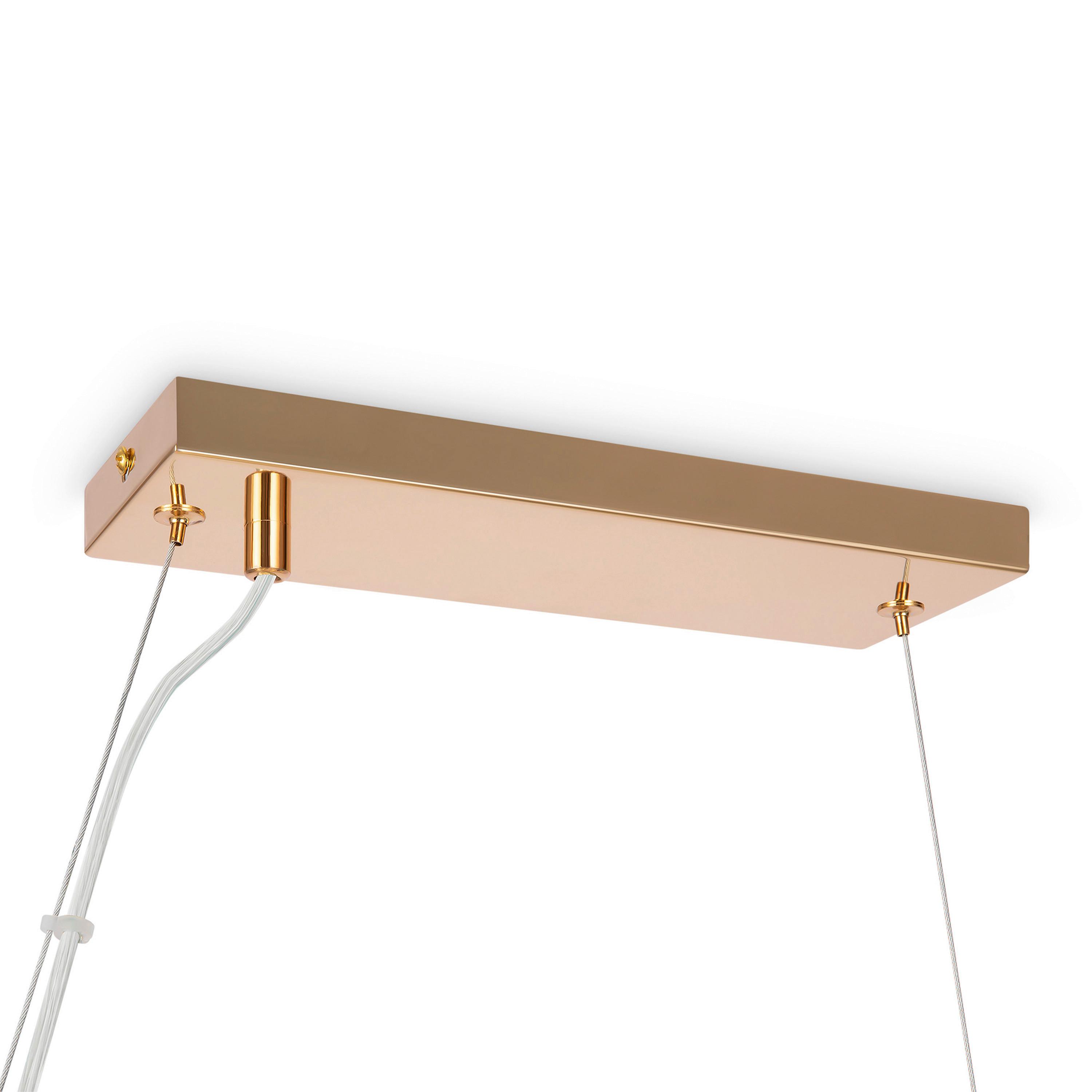 Pendelleuchte Dallas Goldfarben max. 28 Watt - Goldfarben, Trend, Glas/Metall (23,8/22,8/123,5cm) - MAYTONI
