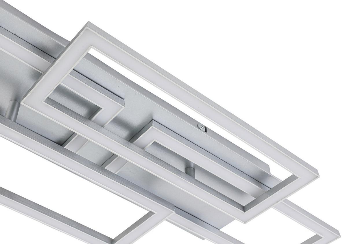 LED Mennyezeti Lámpa Mega - nikkelszínű/ezüstszínű, Modern, műanyag/fém (72/28,4/8cm) - Mömax