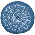 Pernă Pentru Podea Lata Yoga - petrol/galben, textil (40cm) - Modern Living Pernă Pentru Podea Lata Yoga - petrol/galben, textil (40cm) - Modern Living