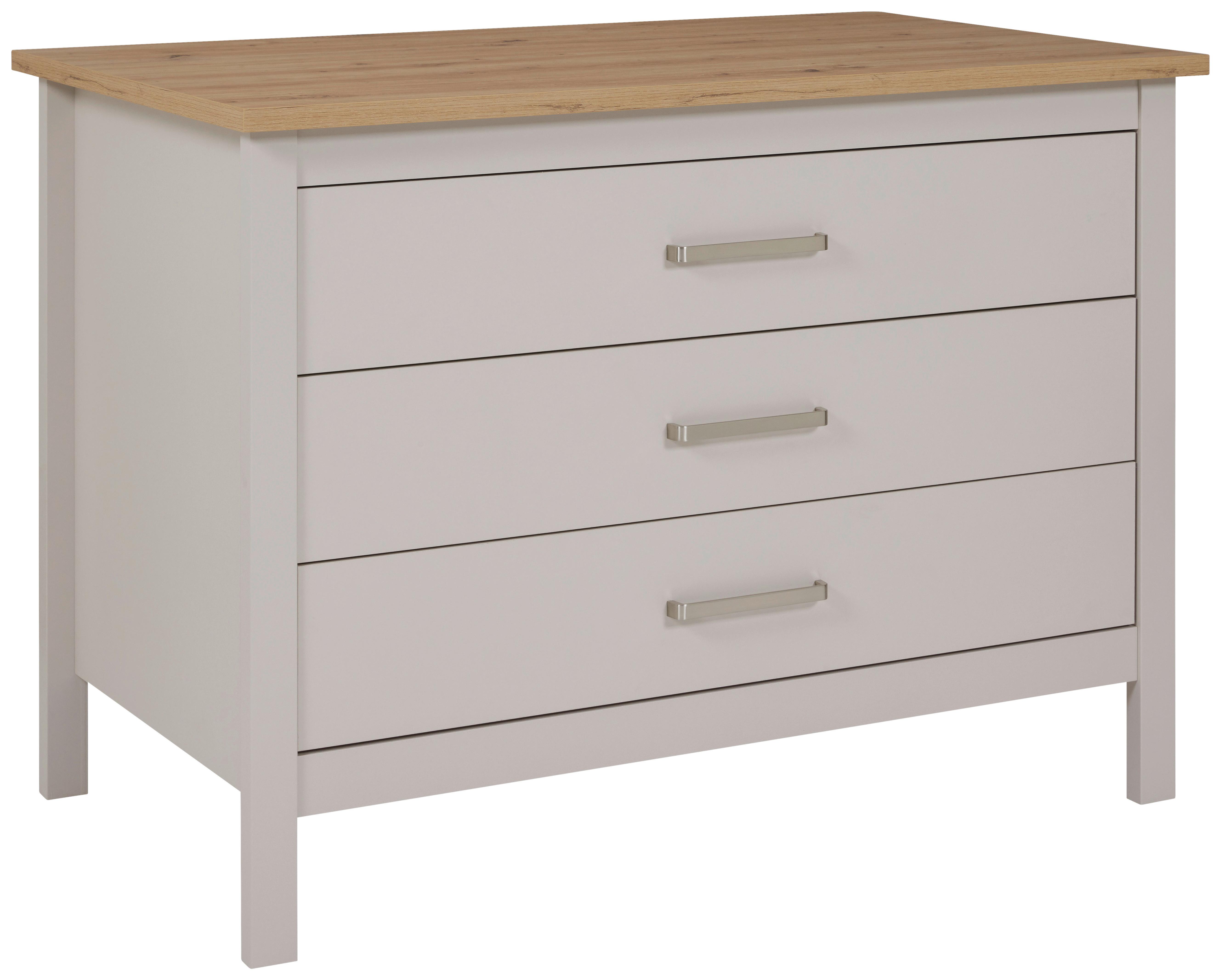 Kuhinjski Otok Sardegna - kašmir/srebrne boje, Romantično / ladanjski, drvni materijal/metal (124/91/75cm)