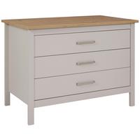 Kuhinjski Otok Sardegna - kašmir/srebrne boje, Romantično / ladanjski, drvni materijal/metal (124/91/75cm)