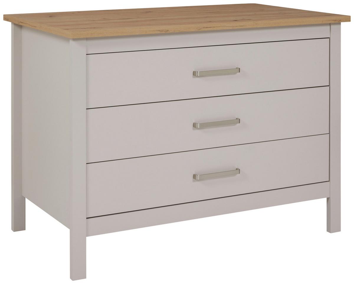 Kuhinjski Otok Sardegna - kašmir/srebrne boje, Romantično / ladanjski, drvni materijal/metal (124/91/75cm)