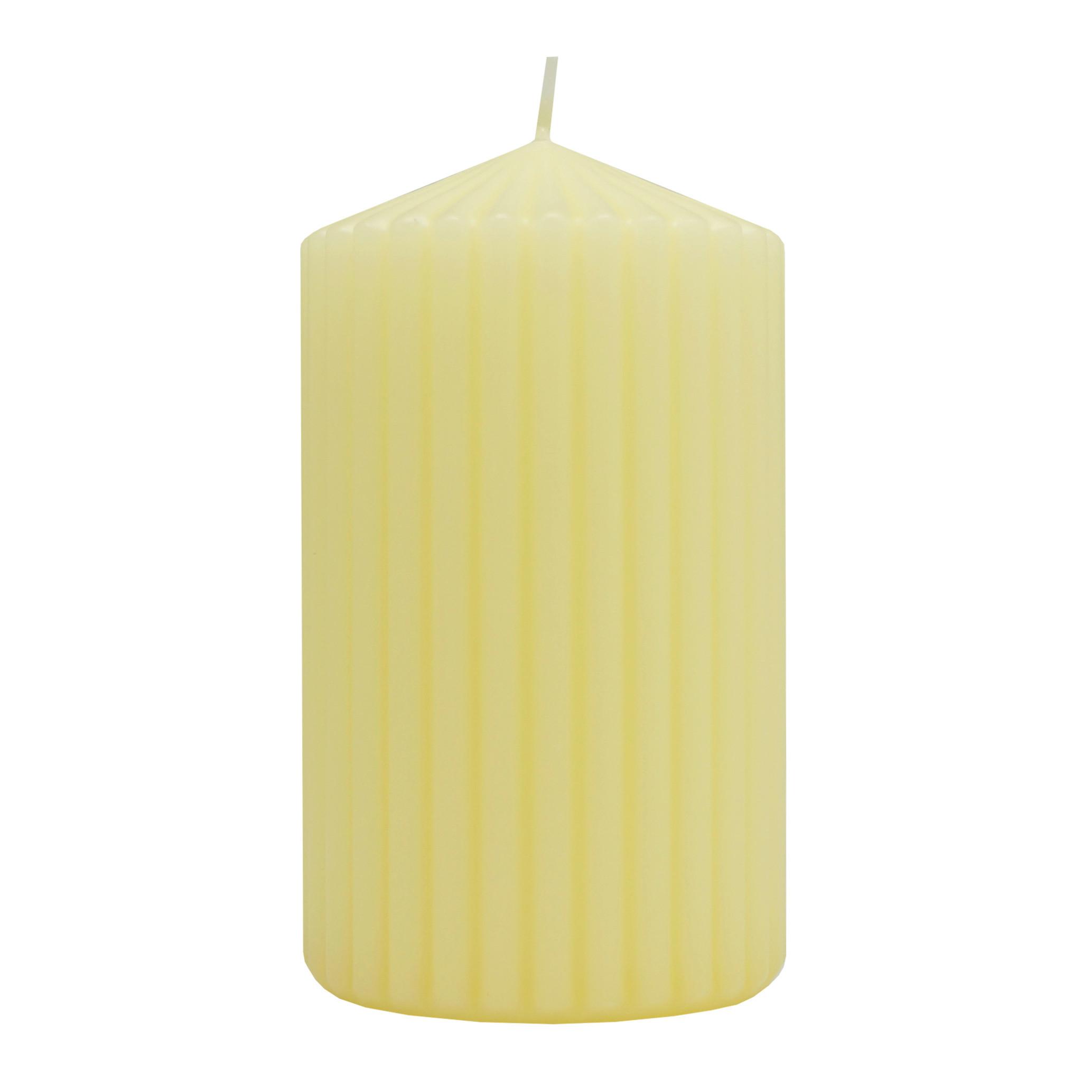 Stumpenkerze Liona Gelb - Gelb (7/12cm) - Mömax