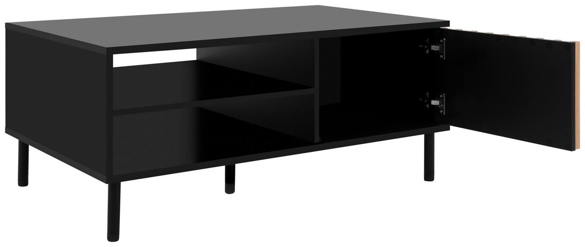 STOLIK KAWOWY MONZA - czarny/dąb artisan, Design, materiał drewnopochodny/metal (110,5/67/47cm) - Livetastic