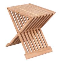 Gartenbeistelltisch Woodie ca. 41x45x33 cm Teak massiv - Teakfarben, Basics, Holz (41/45/33cm) - Gardenson