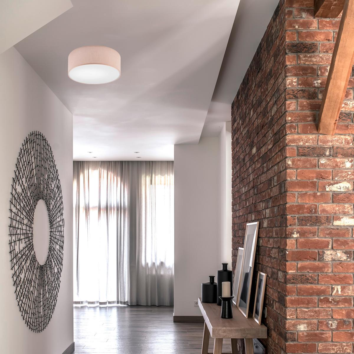 LAMPA SUFITOWA 46686 VIVIAN - beżowy, Konventionell, tkanina (35cm)