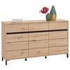 SIDEBOARD ARRAN - chêne artisan/noir, MODERN, matériau en bois (157/90/40cm) - Mömax