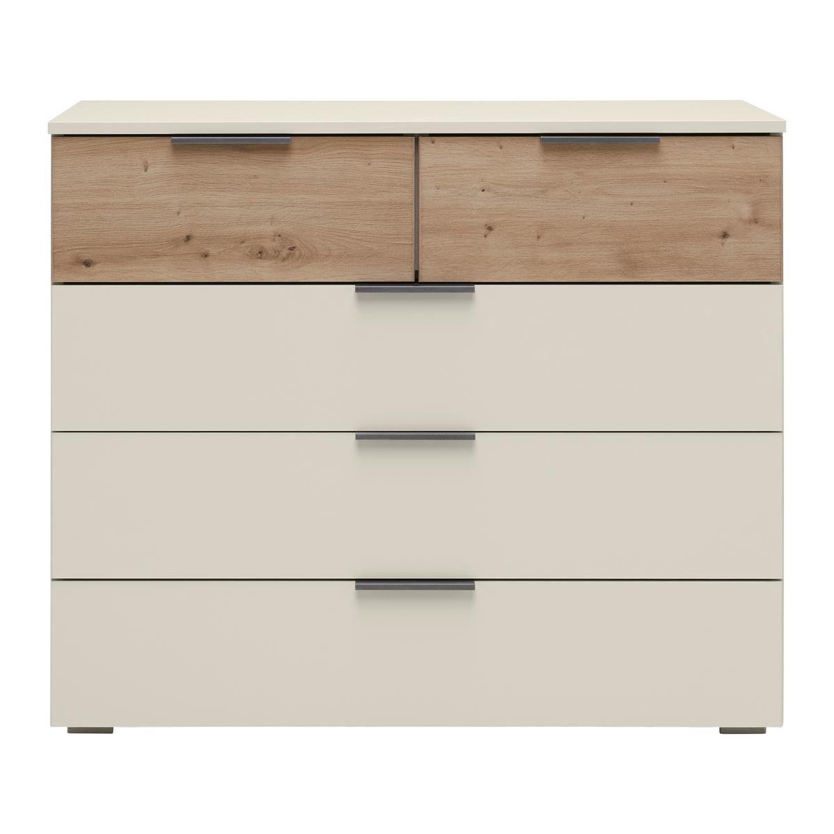 Kommode Ellmau Champagner/Eiche - Champagner/Eiche Artisan, KONVENTIONELL, Holzwerkstoff/Metall (93/81/42cm) - Premium Living