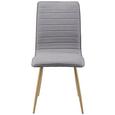 Stuhl Milena - Hellgrau, MODERN, Kunststoff/Textil (45/91/56,5cm) - Mömax modern living