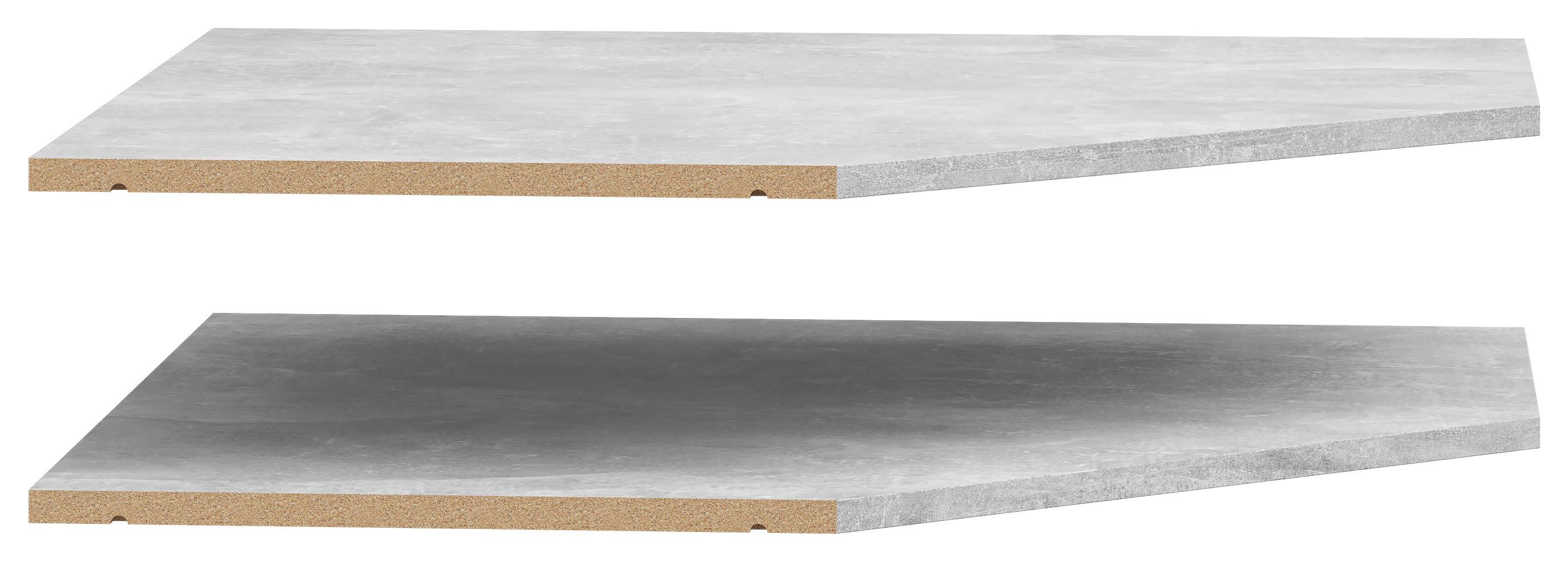 Eckboden Multistauraum Grau - Grau, Modern, Holzwerkstoff (96/1,5/74cm) - Premium Living