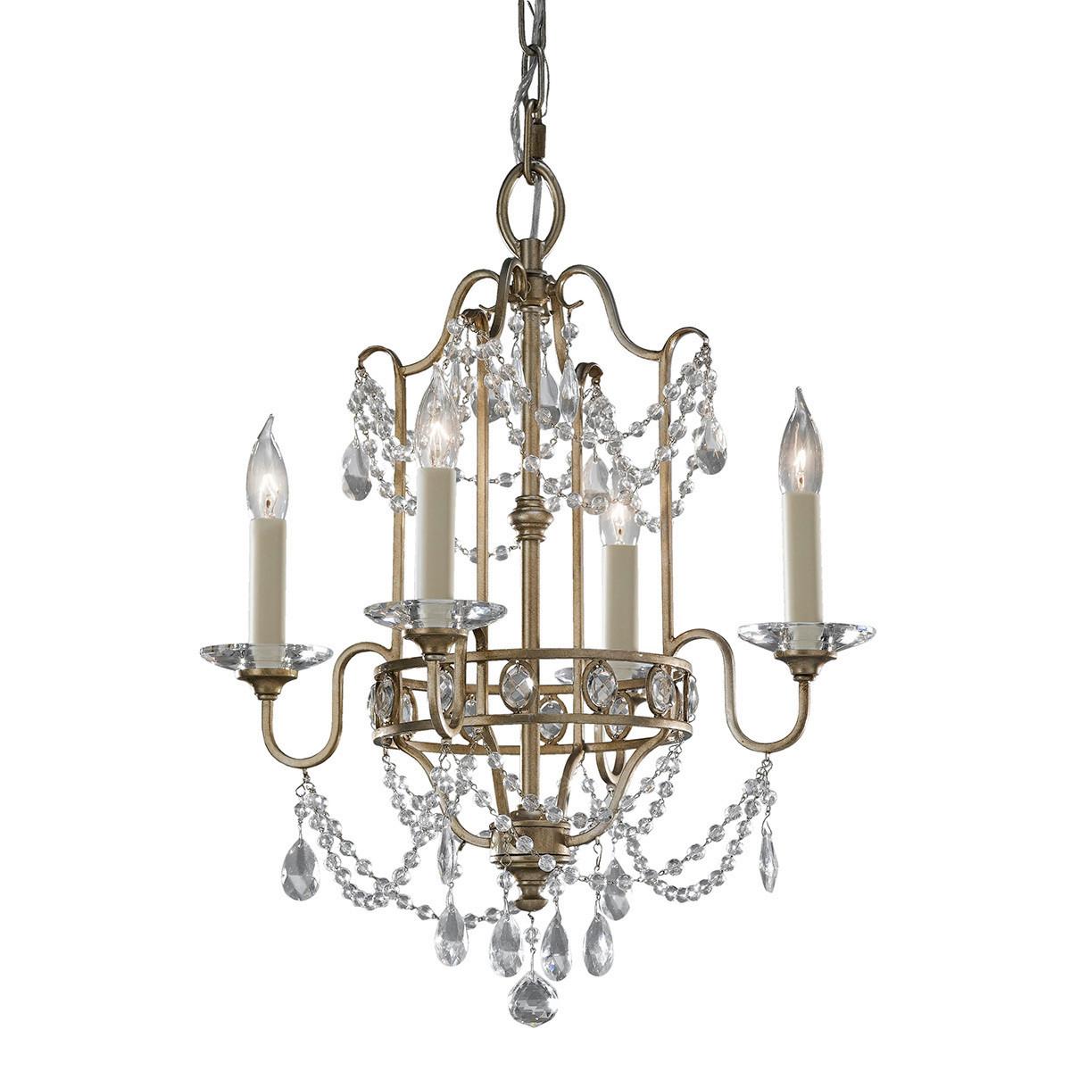 Luster Gianna Fe-Gianna4 - srebrne boje, Basics, staklo/metal (41.3/54cm) - Elstead Lighting