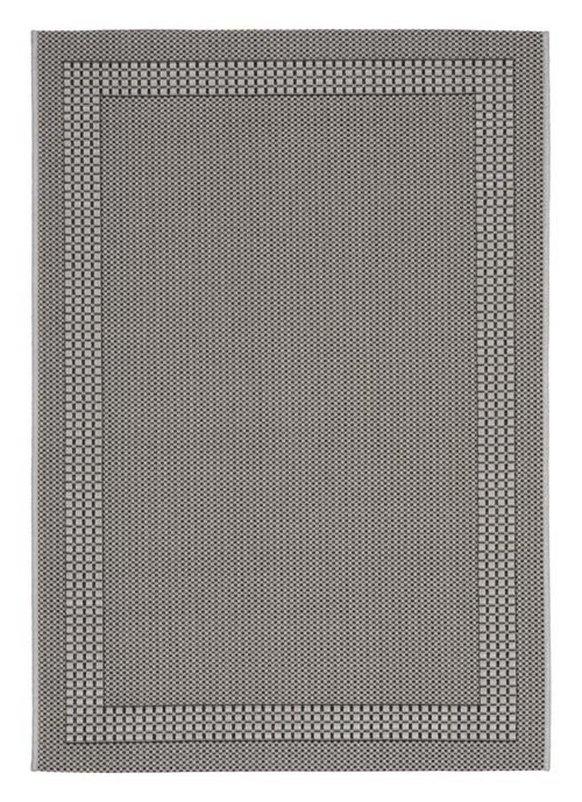 Flachwebteppich Naomi 1 in Anthrazit ca. 100x150cm - Anthrazit, Konventionell, Textil (100/150cm) - Modern Living