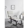 FAUTEUIL MANU II -BASED- - noir/crème, MODERN, métal/textile (67/100/84cm) - Based