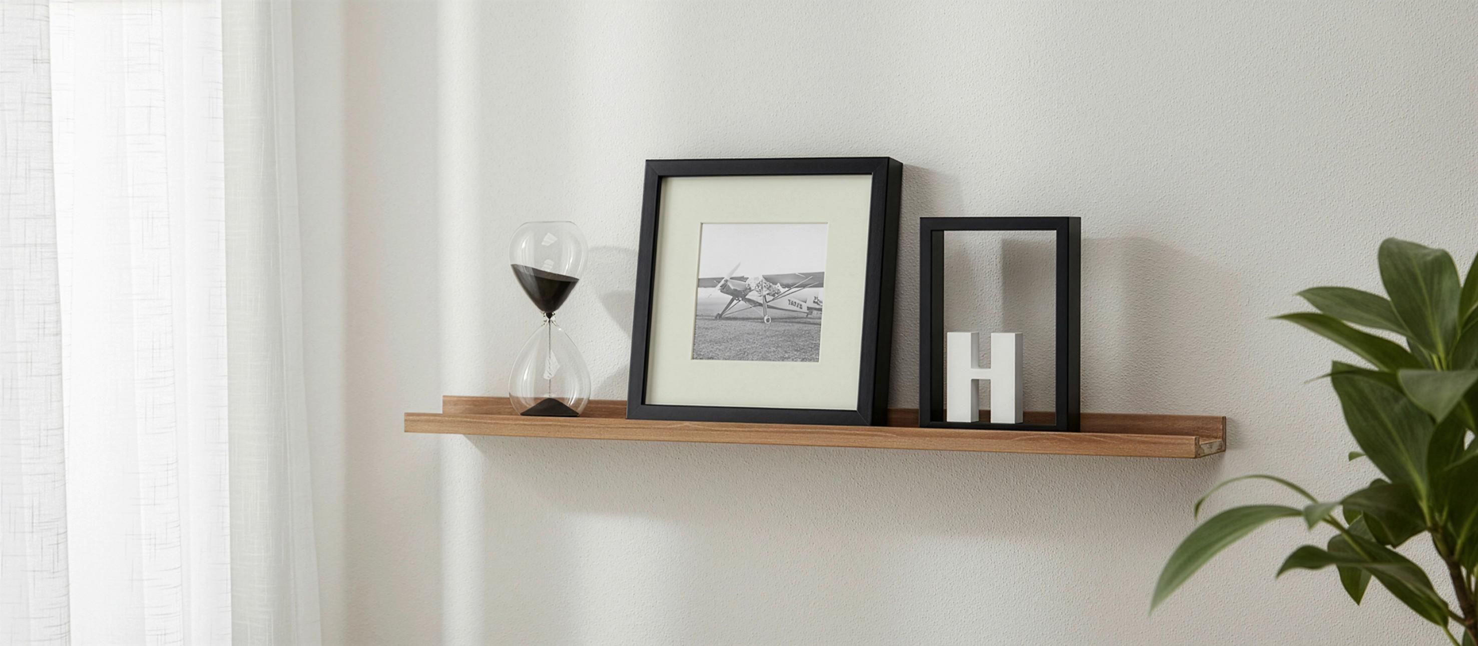 VÄGGHYLLA KIKO -SB- - furufärgad, Modern, trä (80/3/9cm) - Mömax