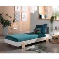 Kinder-/Juniorbett Modulo ca. 90x200 cm Weiß - Weiß, MODERN, Holz/Holzwerkstoff (90/200cm) - Vipack