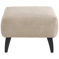 Hocker Colori Beige Cord - Beige/Schwarz, MODERN, Holz/Textil (66/44/66cm) - MID.YOU