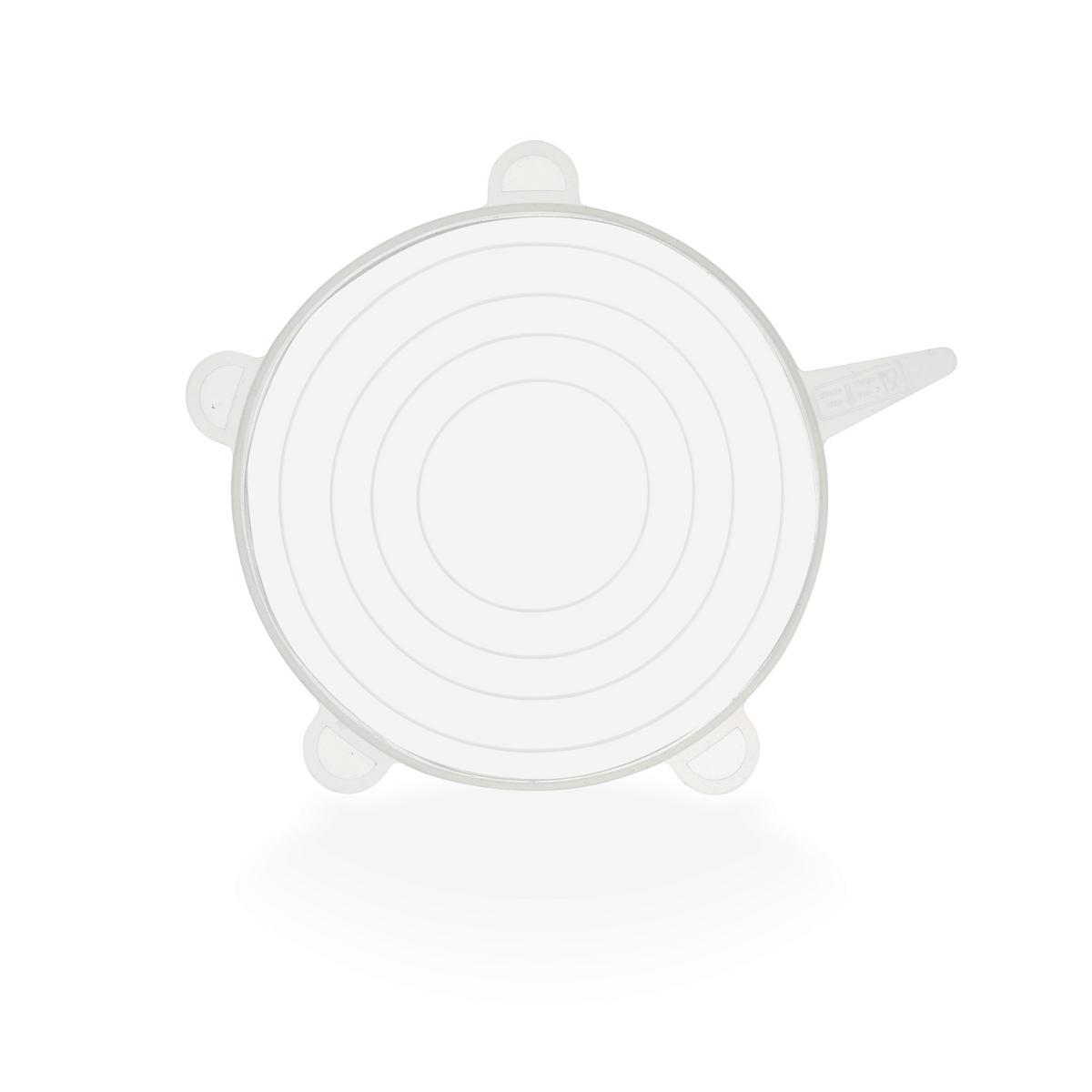 Silikondeckel Vinzenz aus Silikon Ø 11,5cm - Transparent, Kunststoff (11,5cm) - Modern Living
