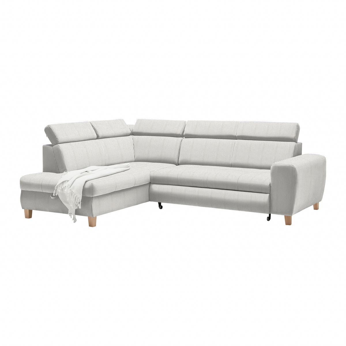 Kutna Garnitura Lugo - bež, Moderno, drvo/metal (205/98/266cm) - Modern Living