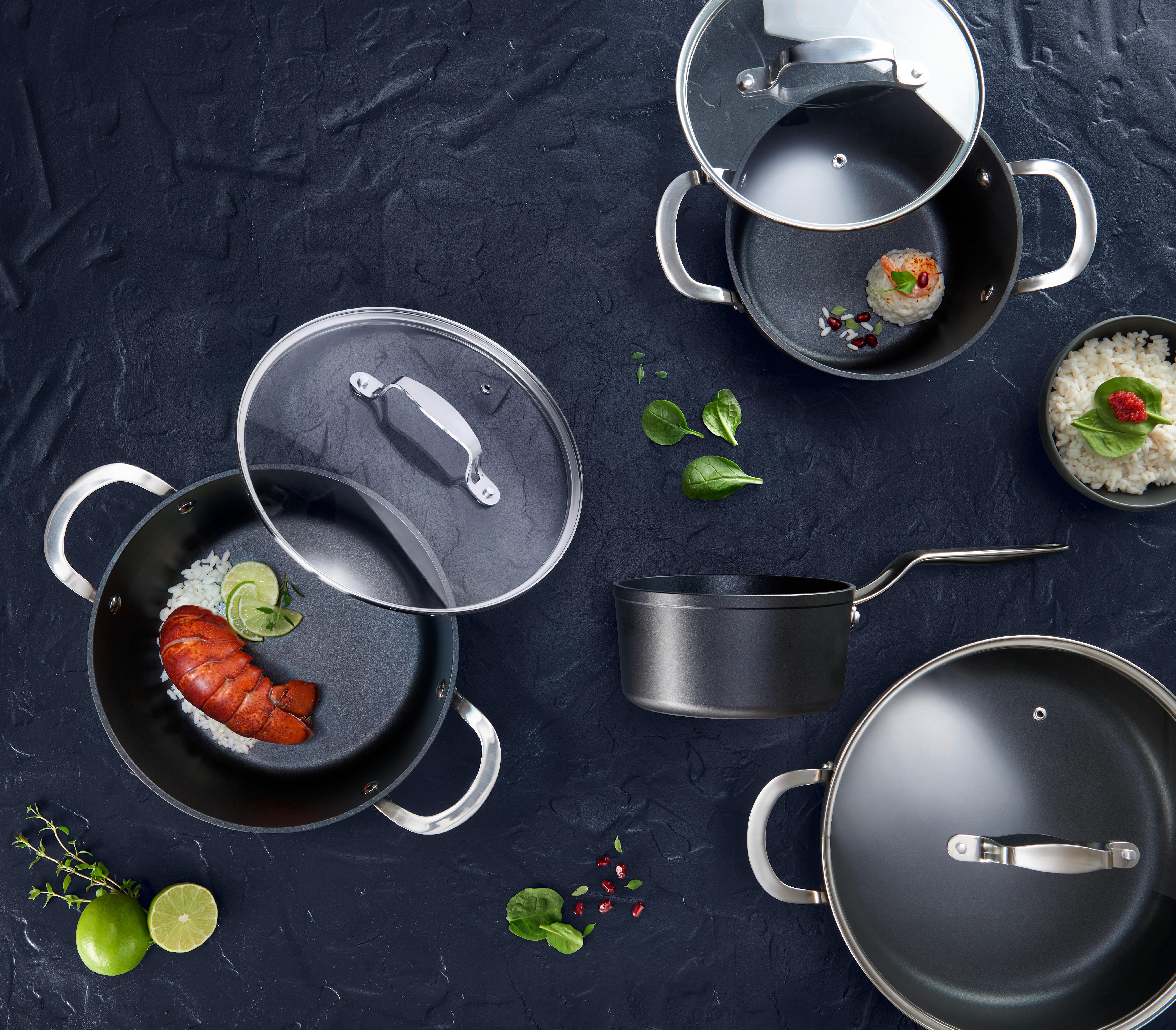 Set Lonaca Za Kuhanje Profi Line - srebrne boje/prozirno, Konventionell, staklo/metal - Gourmesto